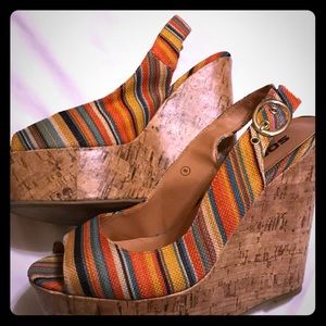Adorable multi colored wedges